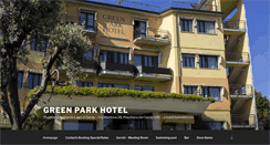 Desktop Screenshot of greenparkhotel.com